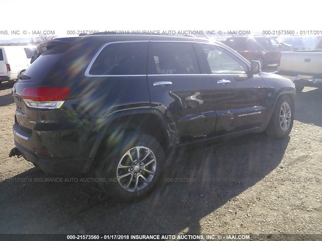 1C4RJFBG3EC489971 - 2014 JEEP GRAND CHEROKEE LIMITED BLACK photo 4