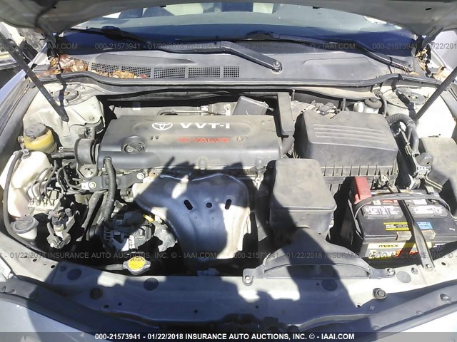 4T1BE46K97U014164 - 2007 TOYOTA CAMRY NEW GENERAT CE/LE/XLE/SE SILVER photo 10