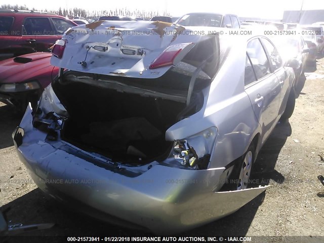 4T1BE46K97U014164 - 2007 TOYOTA CAMRY NEW GENERAT CE/LE/XLE/SE SILVER photo 4
