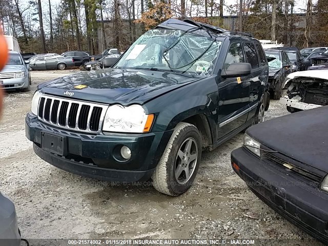 1J4GR48K35C667565 - 2005 JEEP GRAND CHEROKEE LAREDO/COLUMBIA/FREEDOM GREEN photo 2