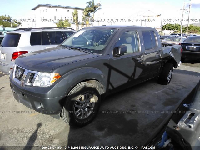 1N6AD0ER4EN756728 - 2014 NISSAN FRONTIER S/SV/SL/PRO-4X GRAY photo 2