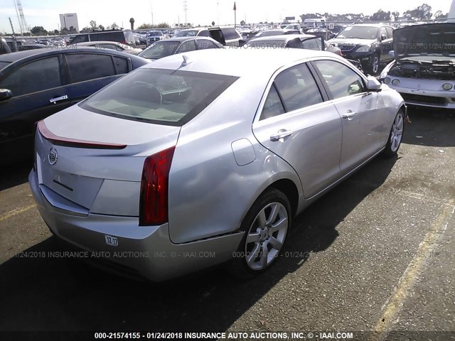 1G6AA5RA4D0170087 - 2013 CADILLAC ATS SILVER photo 4