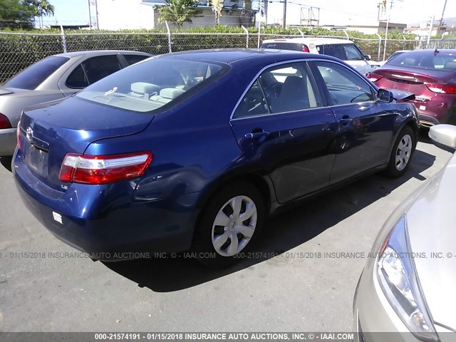 JTNBE46K493193187 - 2009 TOYOTA CAMRY SE/LE/XLE ლურჯი ფოტო 4