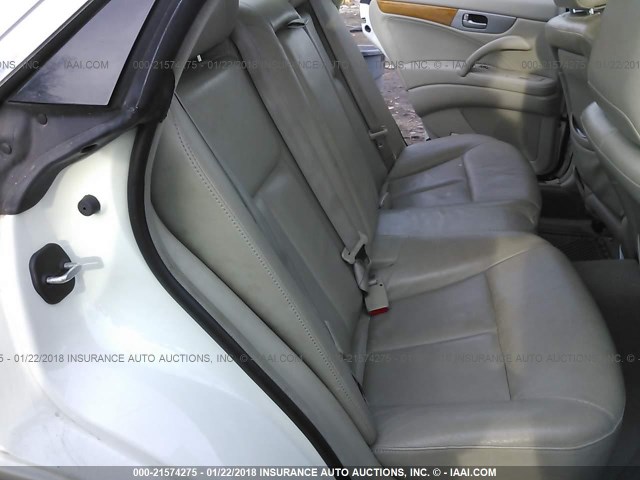 JNKAY41E94M401218 - 2004 INFINITI M45 WHITE photo 8