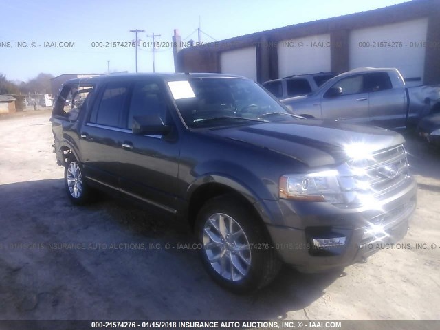 1FMJK2AT6FEF07978 - 2015 FORD EXPEDITION EL LIMITED GRAY photo 1