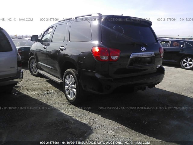 5TDDY5G16FS123684 - 2015 TOYOTA SEQUOIA PLATINUM BLACK photo 3