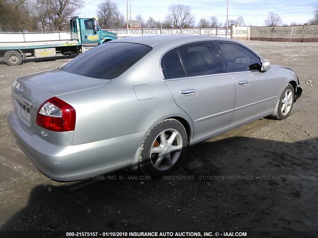 JNKBF01A63M102896 - 2003 INFINITI Q45 SILVER photo 4