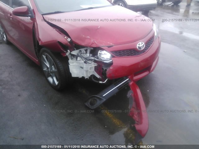 4T1BF1FK8EU869351 - 2014 TOYOTA CAMRY L/SE/LE/XLE RED photo 6