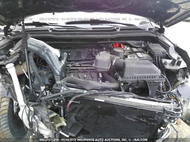 1FM5K8AR4GGB07562 - 2016 FORD EXPLORER POLICE INTERCEPTOR BLACK photo 10