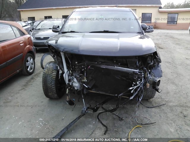 1FM5K8AR4GGB07562 - 2016 FORD EXPLORER POLICE INTERCEPTOR BLACK photo 6