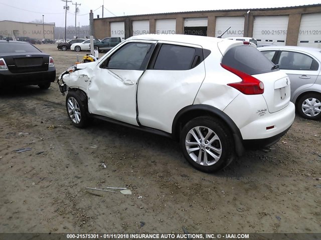 JN8AF5MR2DT206096 - 2013 NISSAN JUKE S/SV/SL WHITE photo 3