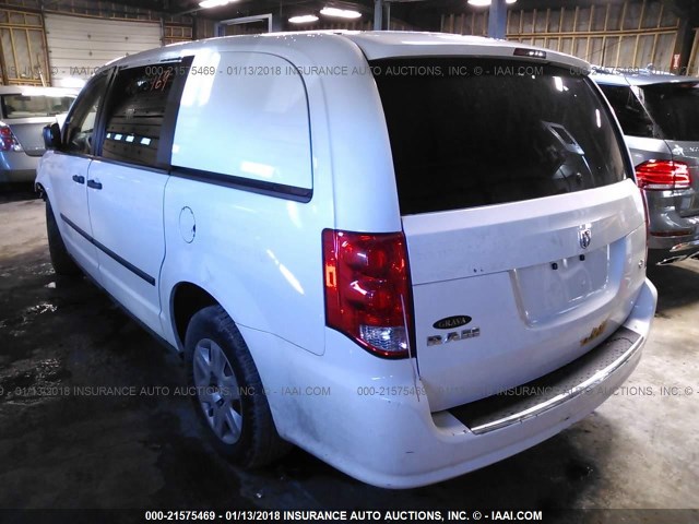 2C4RDGAG9CR269432 - 2012 DODGE RAM VAN WHITE photo 3