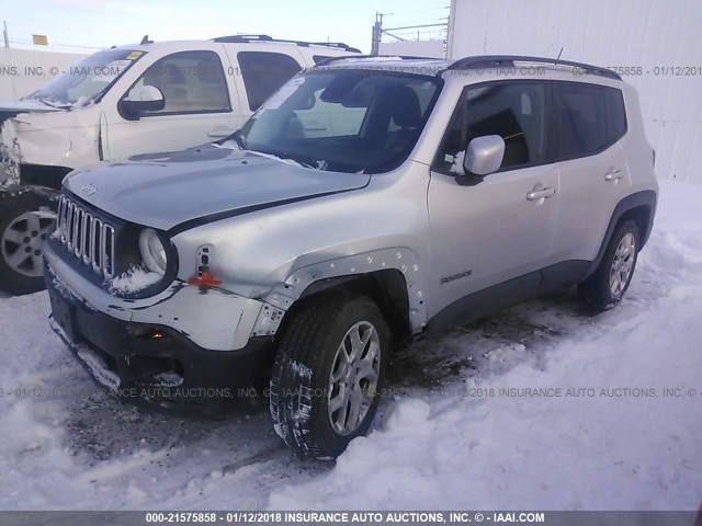 ZACCJBBT7FPB89276 - 2015 JEEP RENEGADE LATITUDE SILVER photo 6