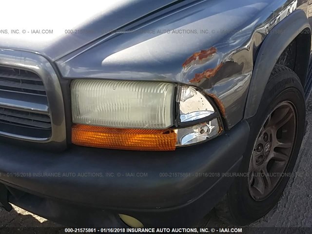 1D4HR38NX3F621180 - 2003 DODGE DURANGO SPORT GRAY photo 6