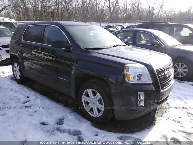 2GKALMEK3F6276478 - 2015 GMC TERRAIN SLE BLUE photo 1