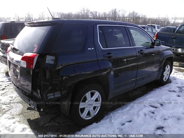 2GKALMEK3F6276478 - 2015 GMC TERRAIN SLE BLUE photo 4