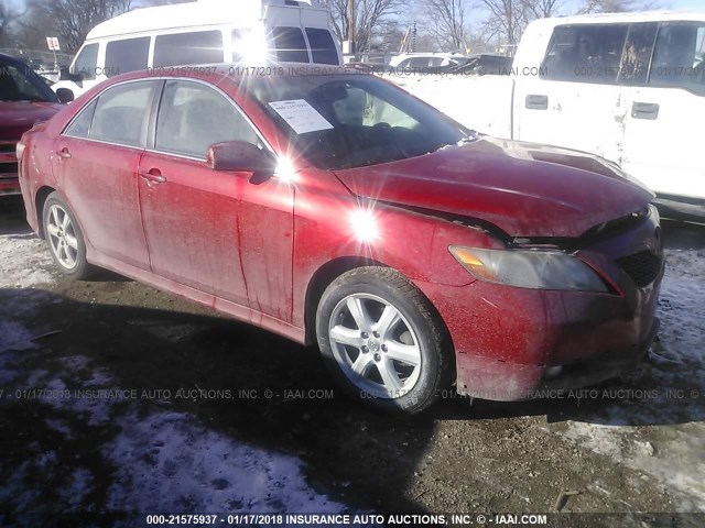 4T1BE46K18U246775 - 2008 TOYOTA CAMRY CE/LE/XLE/SE RED photo 1