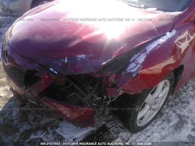 4T1BE46K18U246775 - 2008 TOYOTA CAMRY CE/LE/XLE/SE RED photo 6
