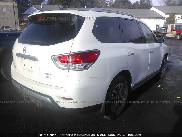 5N1AR2MM1DC659109 - 2013 NISSAN PATHFINDER S/SV/SL/PLATINUM 白色 照片 4