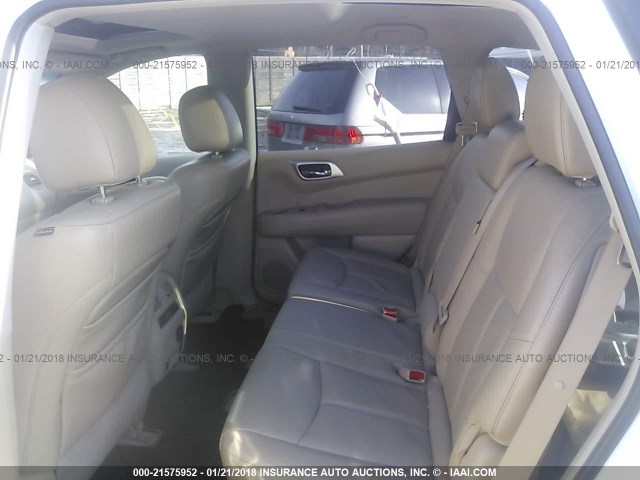 5N1AR2MM1DC659109 - 2013 NISSAN PATHFINDER S/SV/SL/PLATINUM 白色 照片 8