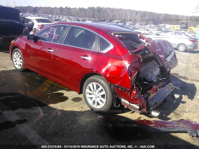 1N4AL3AP0HN321422 - 2017 NISSAN ALTIMA 2.5/S/SV/SL/SR RED photo 3