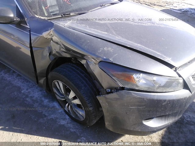 1HGCS1B80AA000206 - 2010 HONDA ACCORD EXL GRAY photo 6