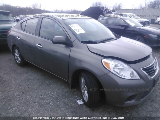 3N1CN7AP3EL823005 - 2014 NISSAN VERSA S/S PLUS/SV/SL GRAY photo 1