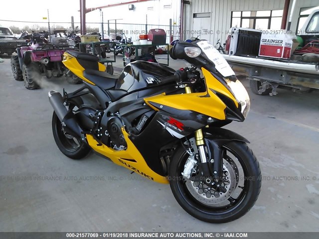 JS1GR7MA1H2102255 - 2017 SUZUKI GSX-R750 YELLOW photo 1