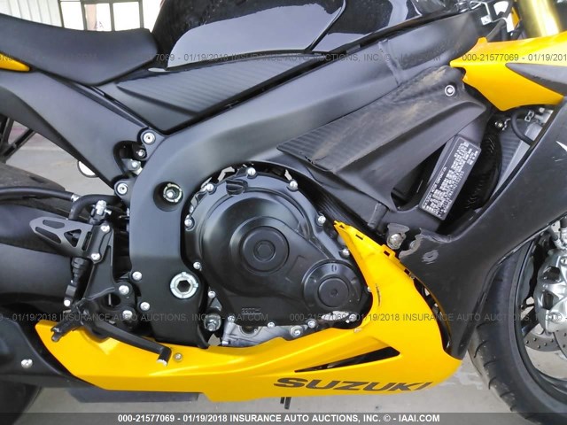 JS1GR7MA1H2102255 - 2017 SUZUKI GSX-R750 YELLOW photo 8