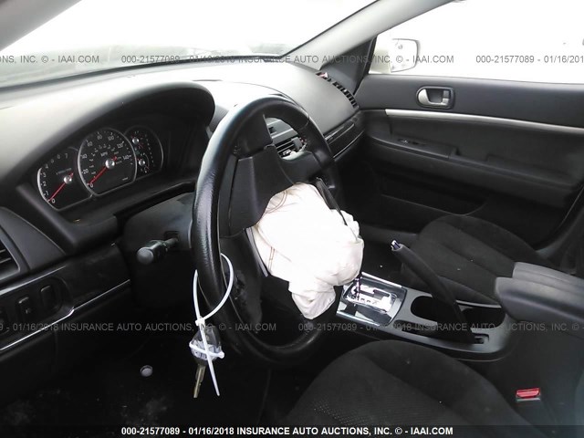 4A3AB36F19E002929 - 2009 MITSUBISHI GALANT ES WHITE photo 5