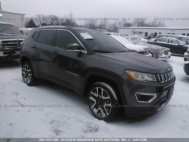 3C4NJDCB1HT689388 - 2017 JEEP COMPASS LIMITED GRAY photo 1
