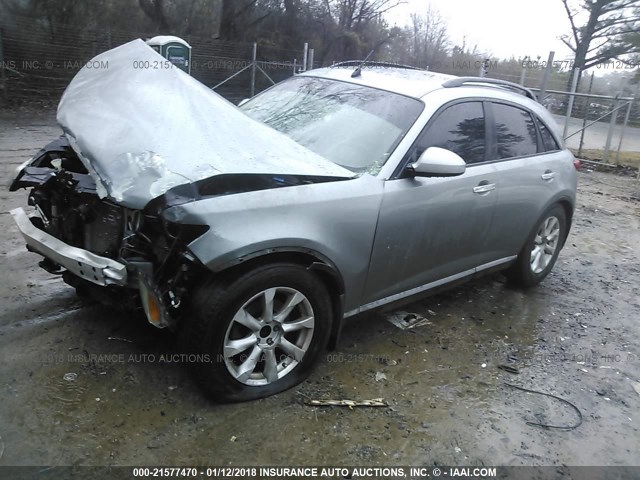 JNRAS08U86X102040 - 2006 INFINITI FX35 GRAY photo 2