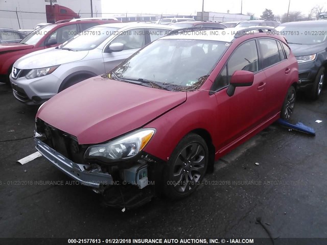 JF1GPAL68CG213019 - 2012 SUBARU IMPREZA SPORT PREMIUM RED photo 2