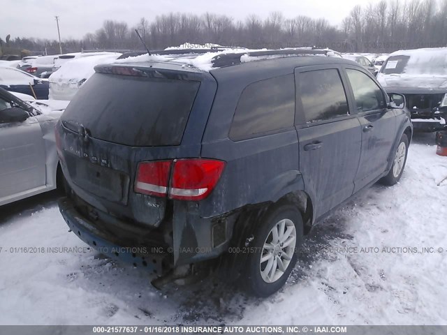 3C4PDCBB4DT604873 - 2013 DODGE JOURNEY SXT BLUE photo 4