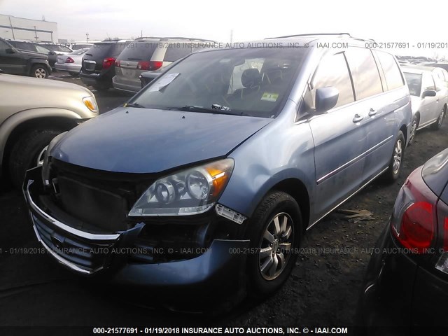 5FNRL38779B024294 - 2009 HONDA ODYSSEY EXL ლურჯი ფოტო 2