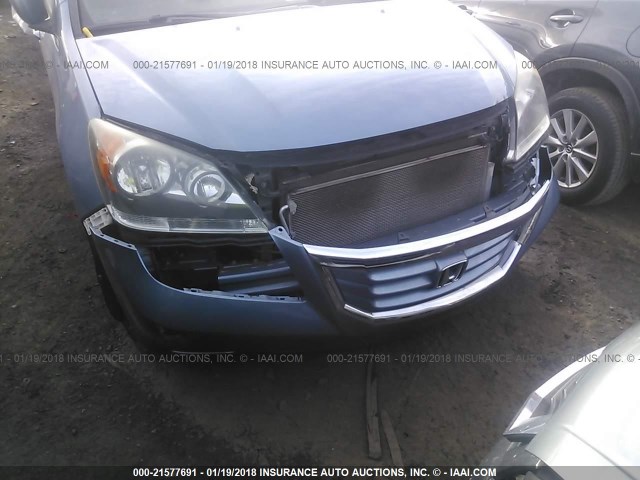 5FNRL38779B024294 - 2009 HONDA ODYSSEY EXL ლურჯი ფოტო 6
