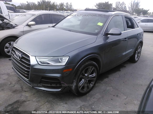 WA1EFCFS2GR025187 - 2016 AUDI Q3 PREMIUM PLUS GRAY photo 2