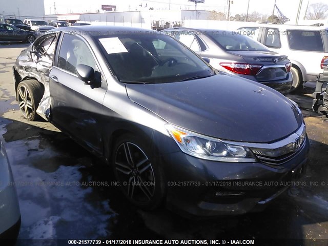 1HGCR2F5XHA016795 - 2017 HONDA ACCORD SPORT GRAY photo 1