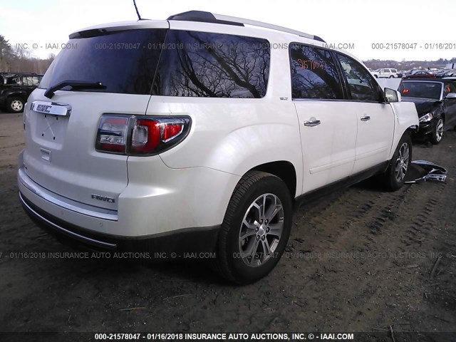 1GKKVRKD3GJ348432 - 2016 GMC ACADIA SLT-1 WHITE photo 4