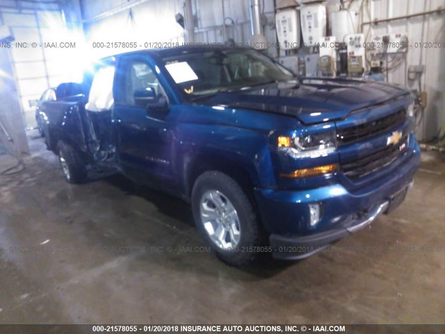 3GCUKREC2HG246221 - 2017 CHEVROLET SILVERADO K1500 LT BLUE photo 1