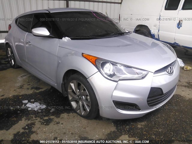 KMHTC6AD8GU296148 - 2016 HYUNDAI VELOSTER SILVER photo 1