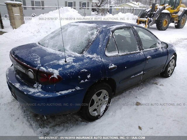 1G1JF52F437251240 - 2003 CHEVROLET CAVALIER LS BLUE photo 4