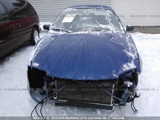 1G1JF52F437251240 - 2003 CHEVROLET CAVALIER LS BLUE photo 6