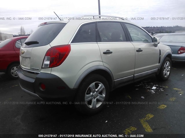 3GNAL2EK8ES593535 - 2014 CHEVROLET CAPTIVA LS 米色 照片 4