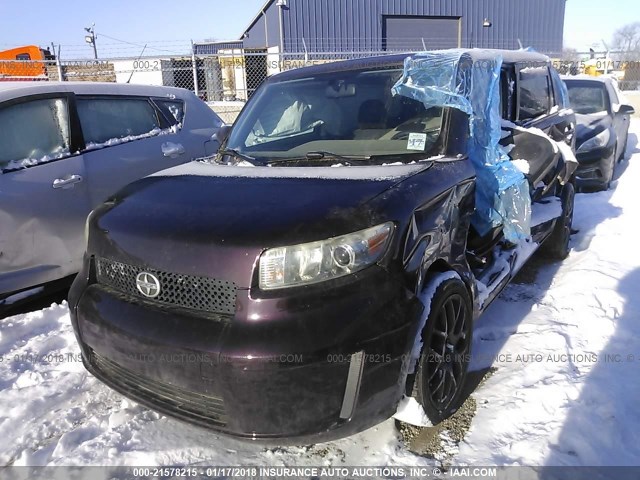 JTLZE4FE2A1110650 - 2010 TOYOTA SCION XB იასამნისფერი ფოტო 2