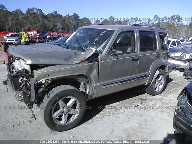 1J4PP5GK7AW170167 - 2010 JEEP LIBERTY LIMITED GOLD photo 2