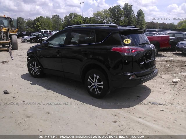 2T3BFREV5HW620866 - 2017 TOYOTA RAV4 LE BLACK photo 3