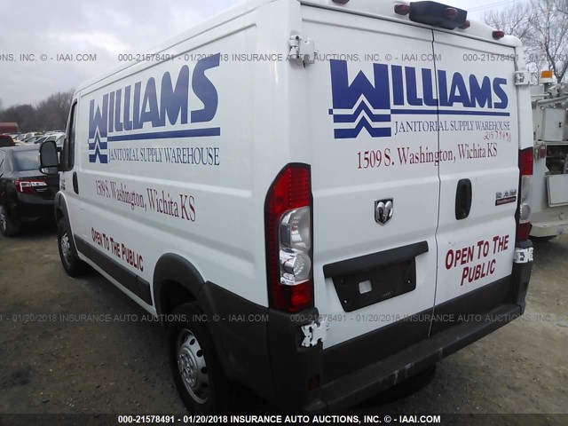 3C6TRVAG4HE521986 - 2017 RAM PROMASTER 1500 1500 STANDARD WHITE photo 3