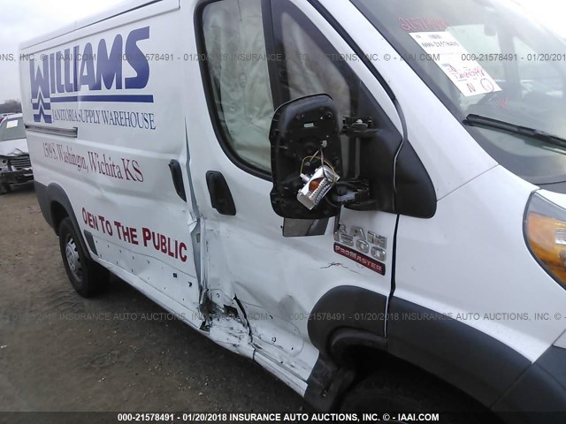 3C6TRVAG4HE521986 - 2017 RAM PROMASTER 1500 1500 STANDARD WHITE photo 6