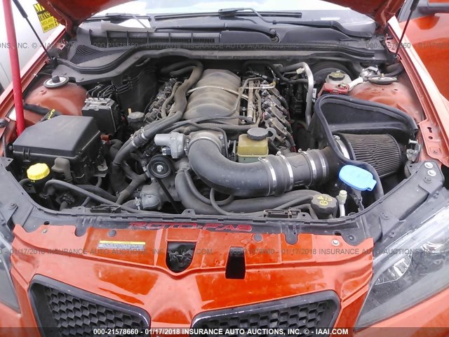 6G2EC57Y88L136738 - 2008 PONTIAC G8 GT ORANGE photo 10